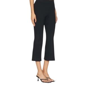 Spanx Kick Flare Black Knit Ponte Crop Pants Size small petite